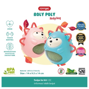 BABIESFIRST IQBT0120 ROLY POLY HEDGEHOG TOY Gigitan Bayi Teether