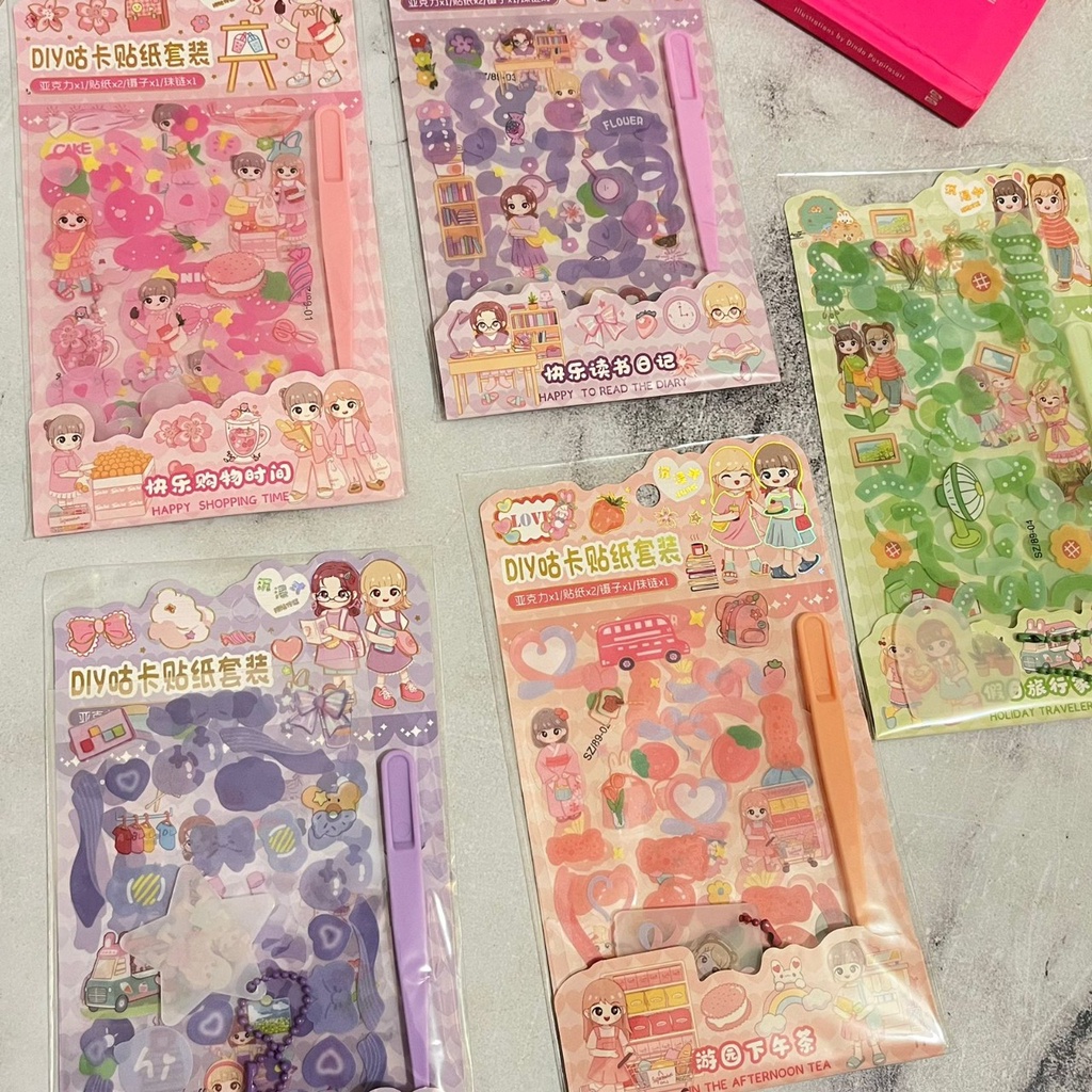 

STICKER BERGAMBAR LITTLE GIRL CUTE ADA GANTUNGAN NYA TERMURAH