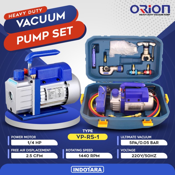 Vacuum Set Vacuum Pump Mesin Pompa Vacuum Orion Vp-Rs-1