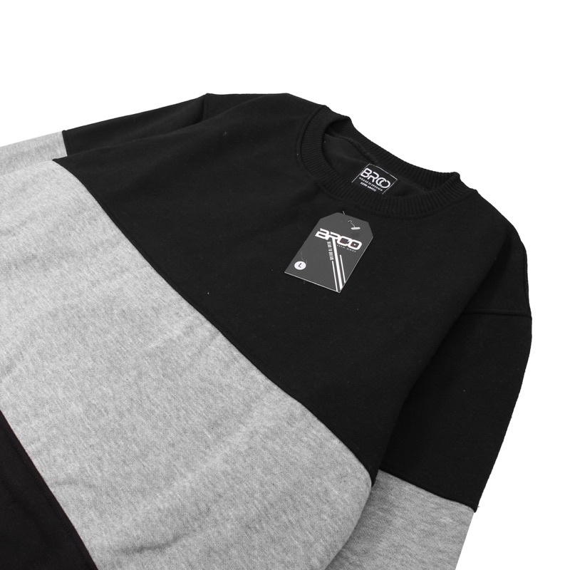 BRCO Sweatshirt Crewneck Combinasi Pria Wanita