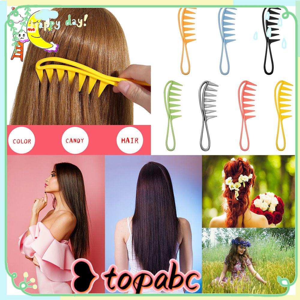 Top Detangling Sisir Pria Styling Profesional Wet Dry Hair Handgrip Perawatan Rambut &amp; Styling