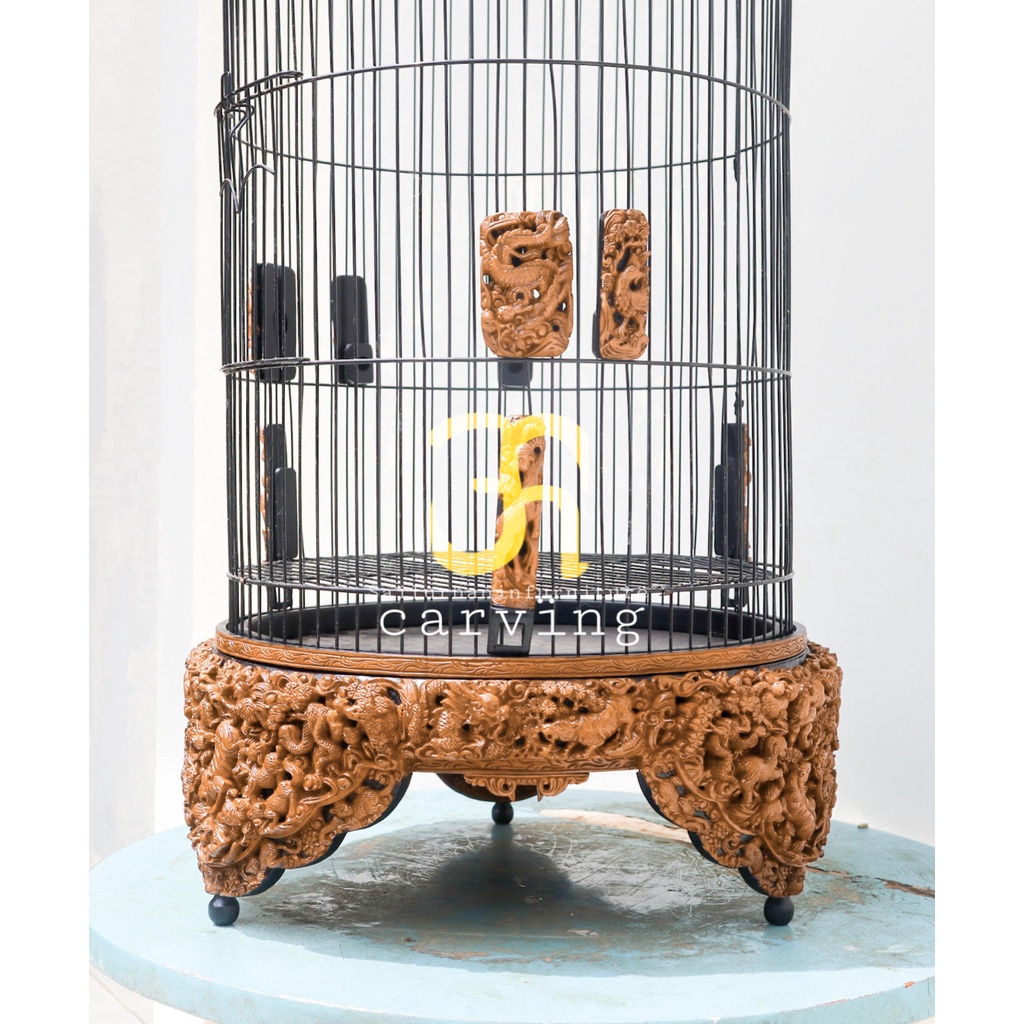 tebok ukir burung lovebird tebok ukir