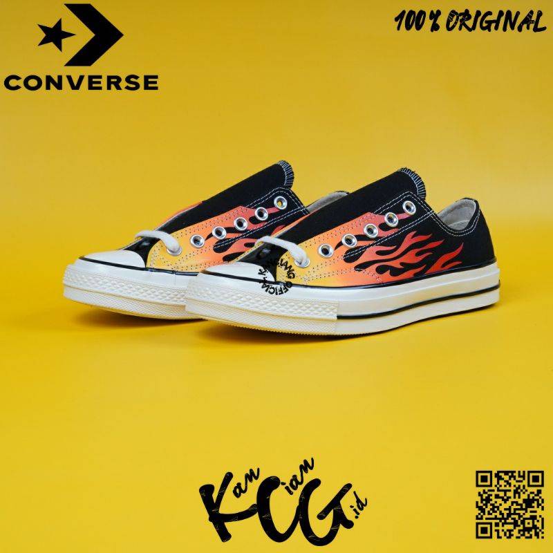 Converse Chuck Taylor 70S Low Flame Black Red''