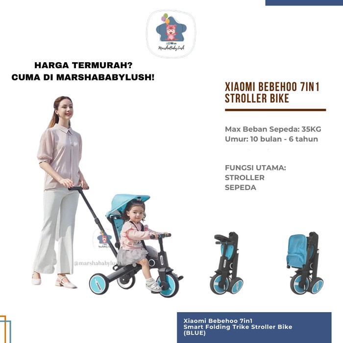 (READY) BEBEHOO GEN 2 7IN1 SMART FOLDING TRIKE / STROLLER SEPEDA BAYI / (READY) BEBEHOO GEN 2 7IN1