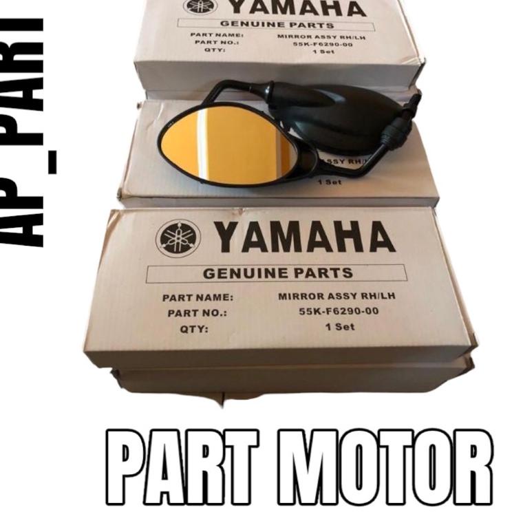 "JPA.21De22a" Spion Mirror Set Kanan Kiri Yamaha 125Z X1 125ZR 125 Z ZR Y125Z Y125ZR Original YGP Ho