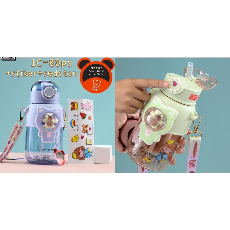 BARUU!!! BOTOL MINUM ANAK KODE HX 776 FREE STIKER + TALI+SEDOTAN KAPASITAS 700 ML
