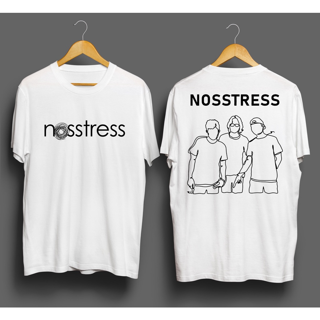 Kaos Distro Pria NOSSTRESS BAND Premium Tshirt Pria Bahan Cotton Combad 24s Pakaian Pria Terbaru Kao