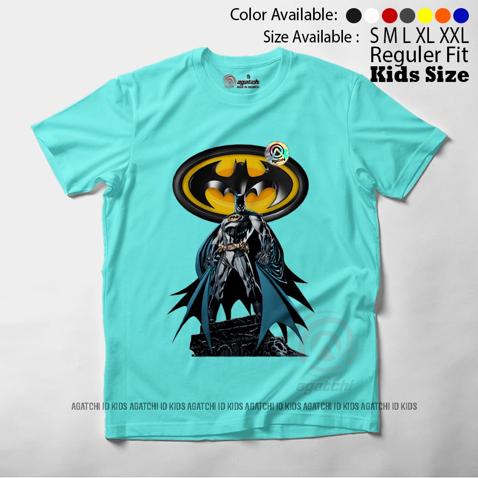 Baju Kaos Atasan Anak Laki - Laki Agatchi Motif Batman