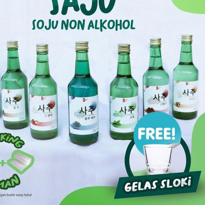 

BAYAR DITEMPAT✔️MINUMAN SOJU/ MOJISO SOJU/ SOJU HALAL NON ALKOHOL 100% HALAL , FREE GELAS SLOKI|RA8