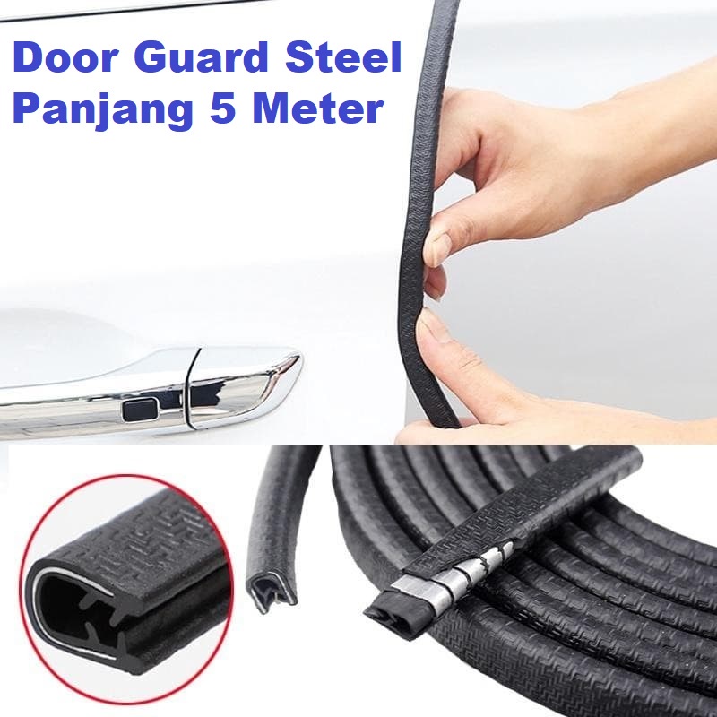 Karet Lis List Pengaman Pelindung Pintu Mobil 5m Door Guard Peredam
