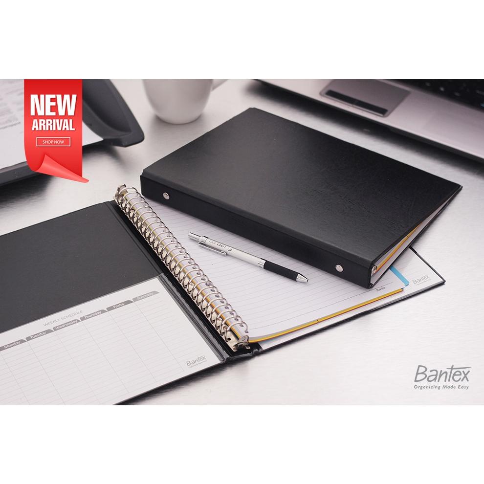 

BANTEX BINDER NOTE B5 26 RING BESI LOOSE LEAF MULTIRING BINDER BLACK 1326 10 TERLARISS...,,,,,