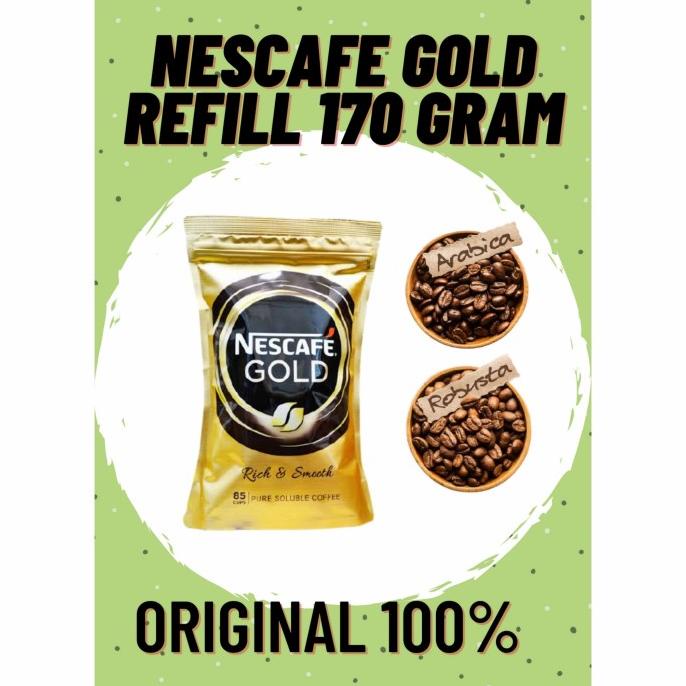 

Nescafe Gold 170 gram refill CUCI GUDANG