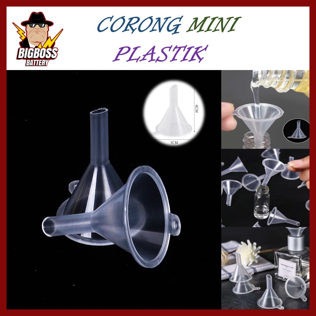 Corong Mini Plastik Transparant  Multifungsi Corong Plastik Botol Kecil Serbaguna