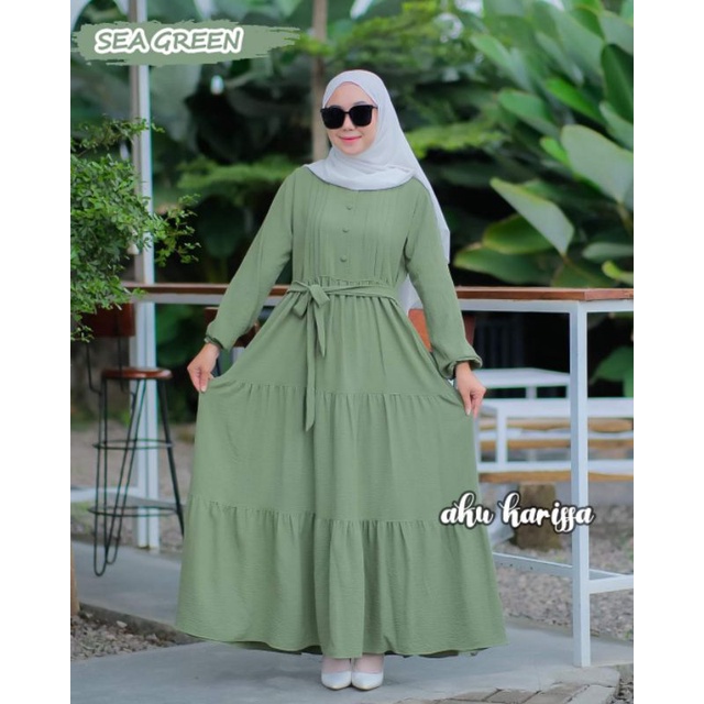 GAMIS HAWA ORIGINAL AKU KARISSA DRESS CANTIK OOTD WANITA VIRAL