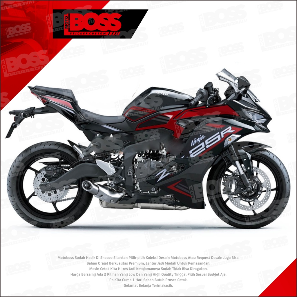 Jual Sticker Decal Full Body Ninja Zx R Stiker Decal Zx R Kode