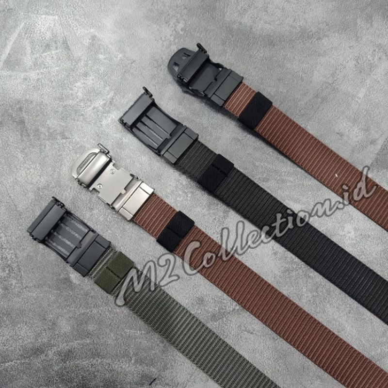 Ikat Pinggang Tumi Nylon Jepit Bolak Balik Gesper Belt Premium Quality