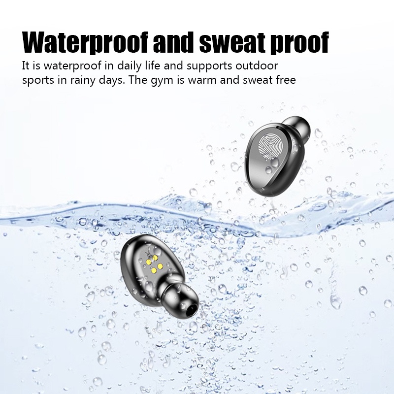 ⚡(COD) TWS F9-8 Headset Bluetooth 3500mah Power Bank with Mic 9D Bass Stereo Handset Water Proof Earbud 5.0 Wireless Earphone Henset