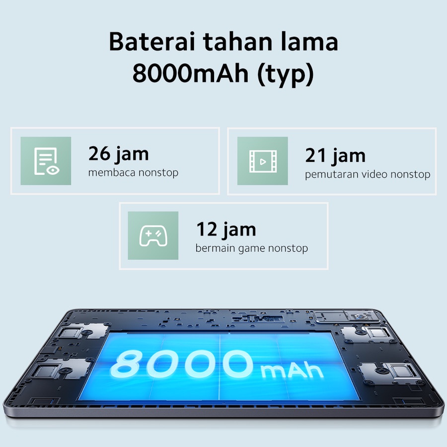 Redmi Pad Helio G99 Layar 2K 90Hz 8000mAh Quad Speaker