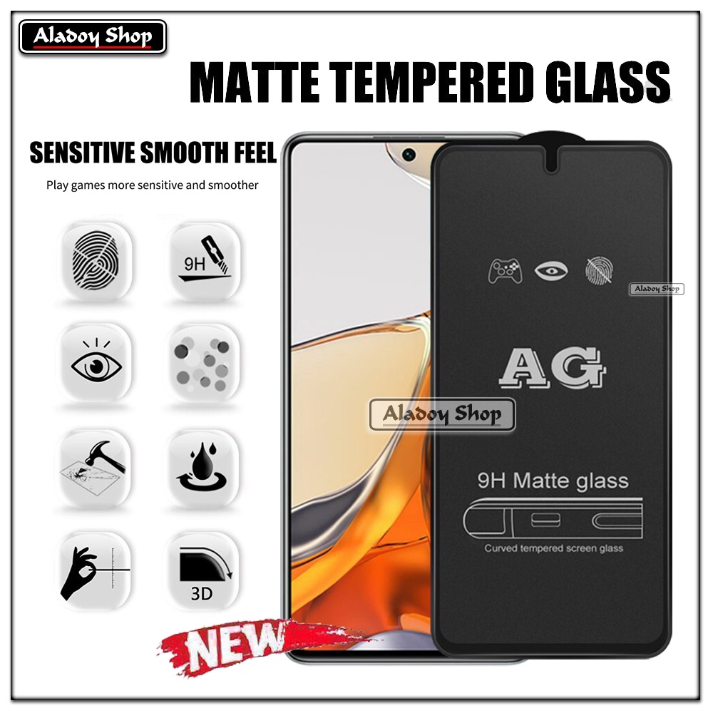 Paket 3IN1 Tempered Glass Layar Matte Anti Glare XIAOMI MI 11T/11T PRO Free Tempered Glass Camera dan Skin Carbon