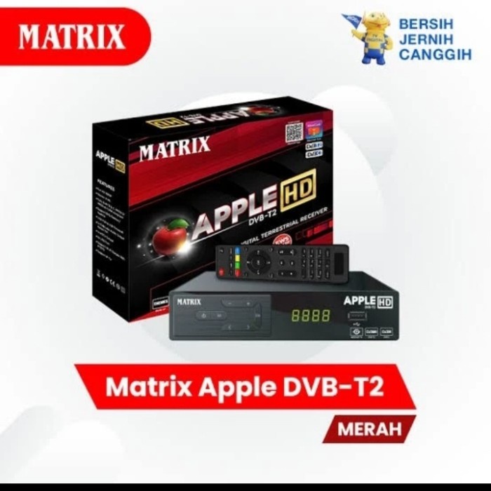 TERLARIS Set top box MATRIX merah /SET TOP BOX TV DIGITAL/SET TOP BOX MATRIX/SET TOP BOX TV