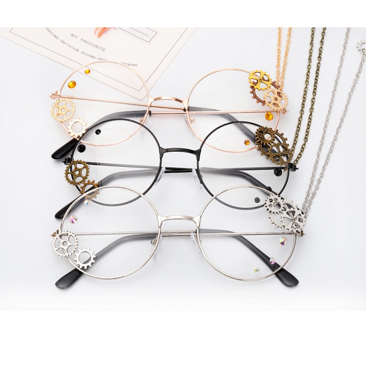 GEGL vintage harajuku gear glasses kacamata steampunk gothic lolita