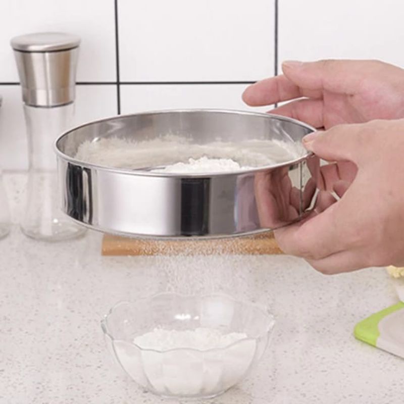 Saringan Tepung Pengayak Tepung HALUS  Stainless Steel Mesh Strainer
