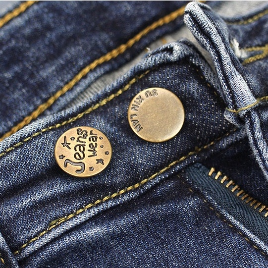 【COD】1 Pcs Kancing Jeans Dapat Dilepas Kancing Jepret Kancing Pinggang Adjustable Unisex Alat Pasang Kancing Murah Import-FA