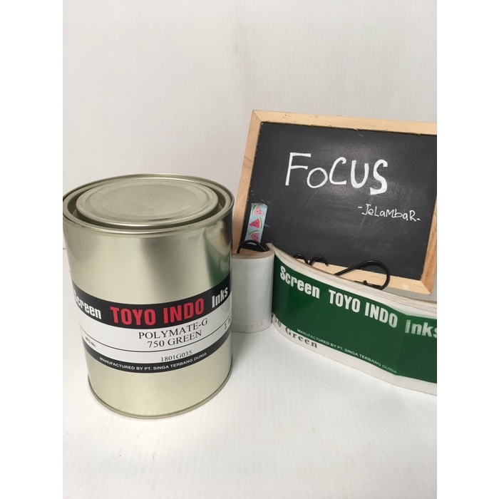 Toyo Polymate G 750 Green. Toyo Hijau. Cat Sablon Plastik
