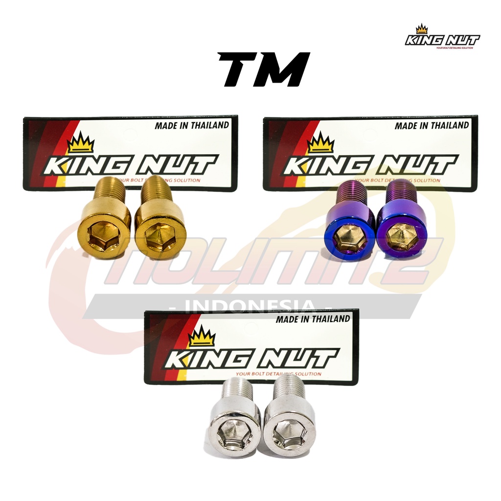 Baut L Set Tutup Lubang Spion Tomok Probolt King Nut Stainless Honda