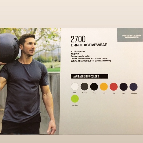 KAOS POLOS DRI-FIT NEW STATES APPAREL 2700