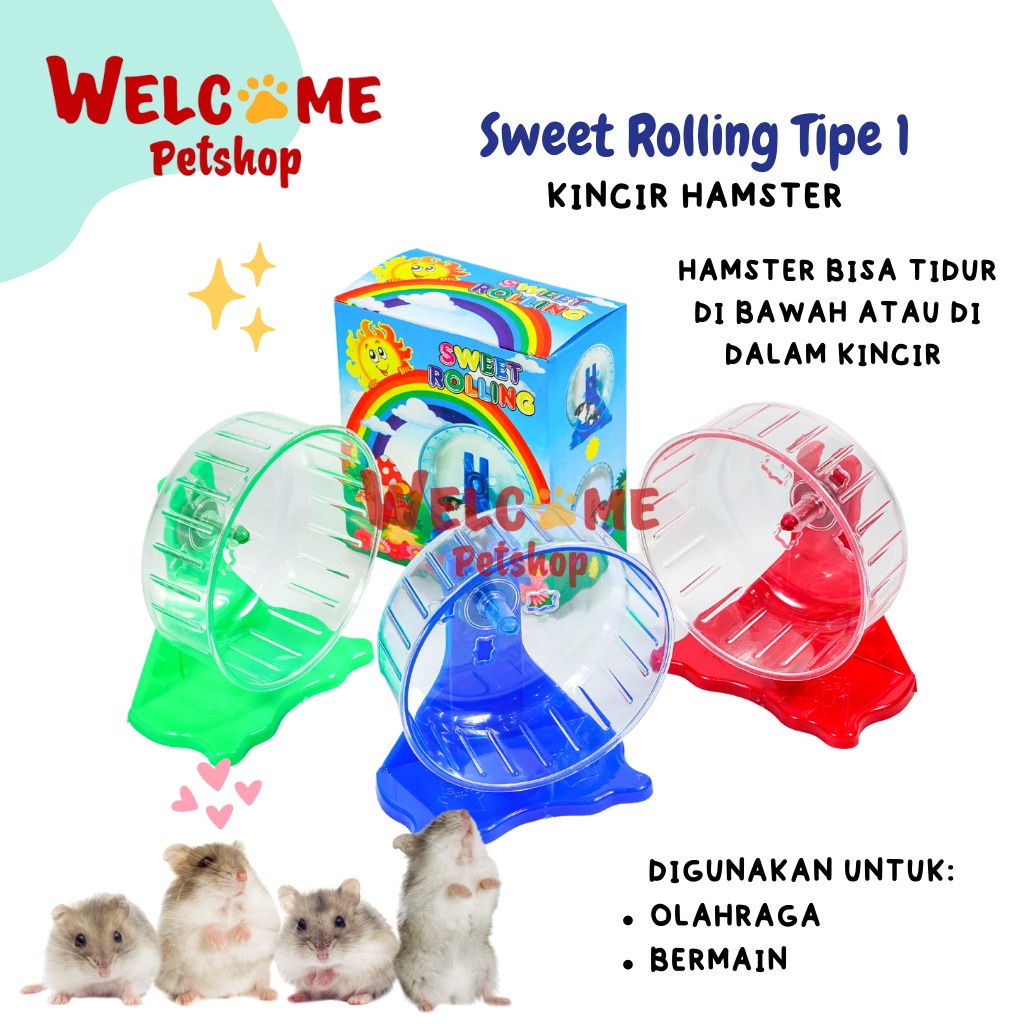 Sweet Rolling No.1 / Mainan Kincir Hamster Roda