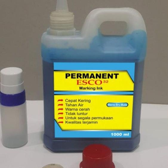 

[X-2-Y ☎] Tinta karung esco / tinta spidol permanen biru tua 1 ltr-bisa cod