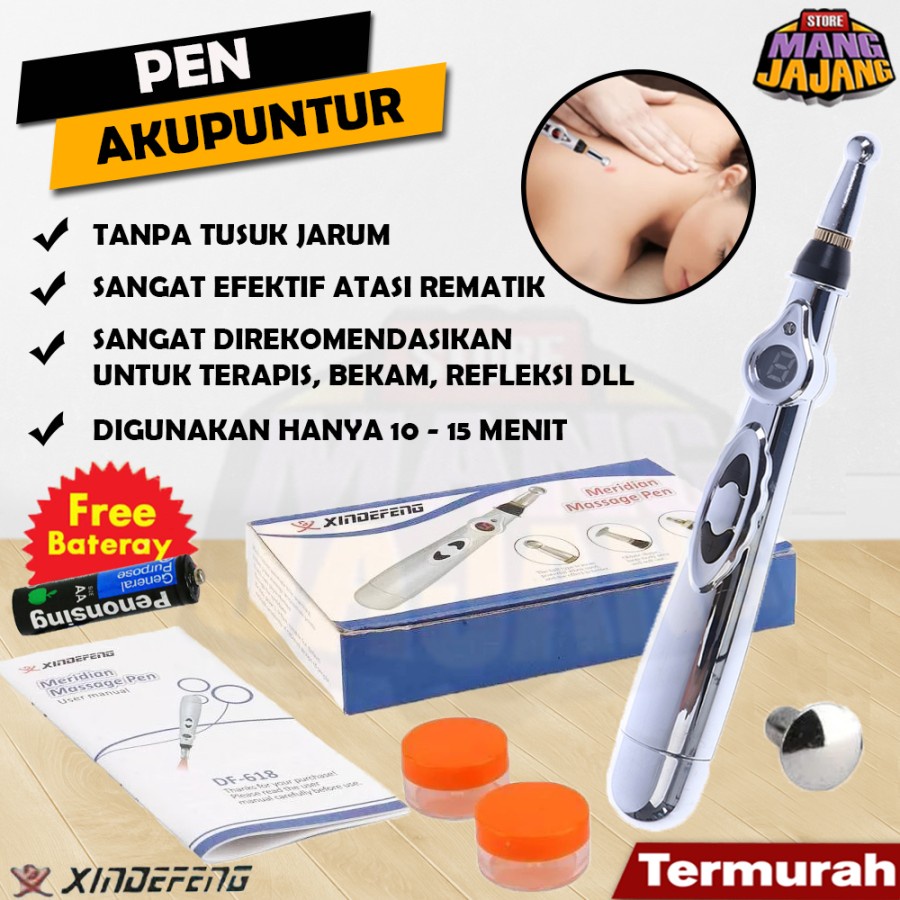 Alat Pen Terapi Pijat Refleksi Akupuntur Meridian Energy Electric Pen