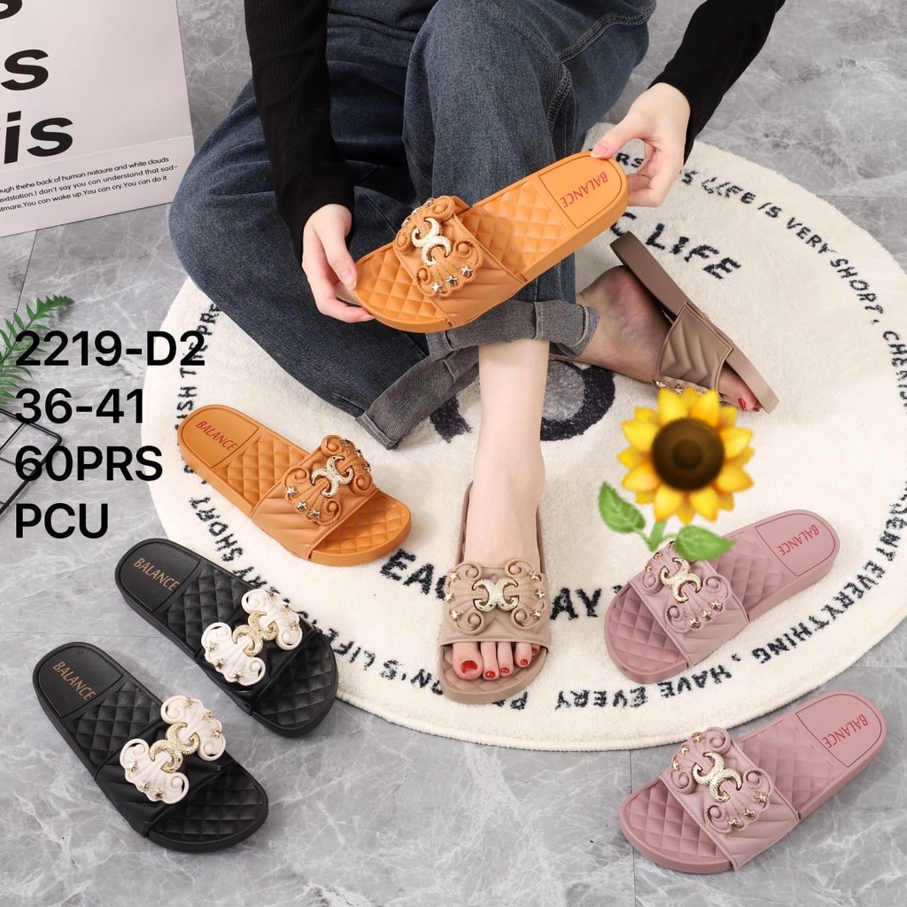 Sandal Karet Jelly Wedges Wanita Import Model Fashion KoreaTerbaru Original Kekinian by AGUNG STYLE Balance 2219-D2