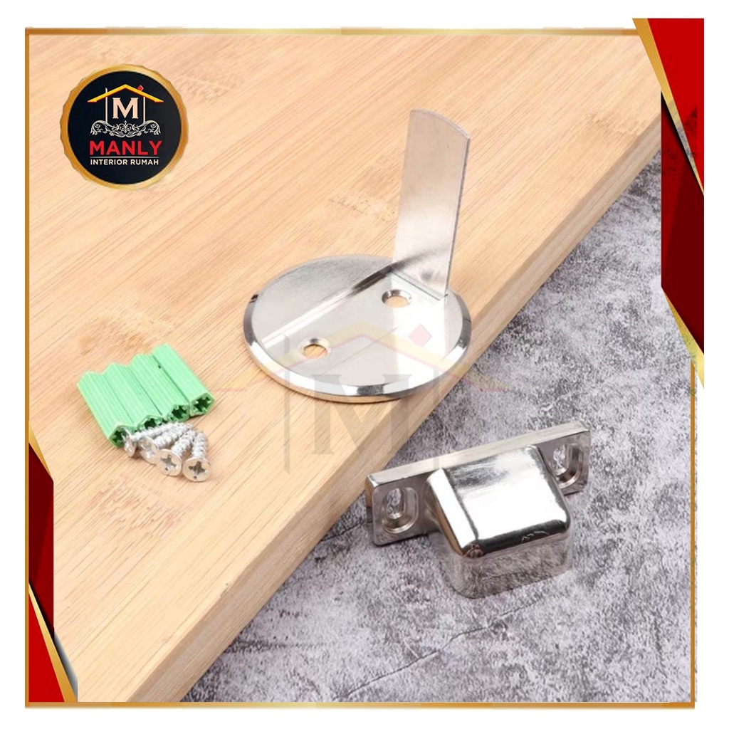 Penahan Pintu Model Bulat keong | Door Stopper Kotak Stainless (1 Piece)