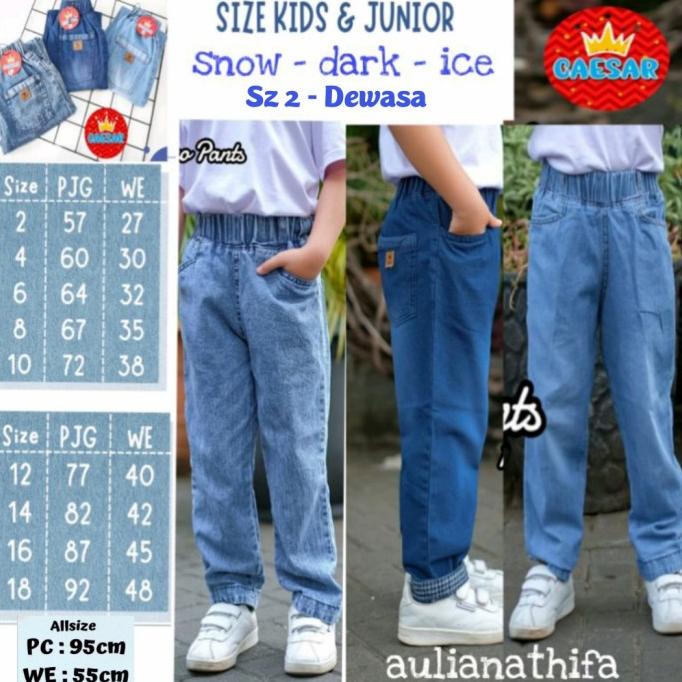 Celana Jeans Anak/Tanggung/Remaja Perempuan/Laki-laki Fukuyo Caesar