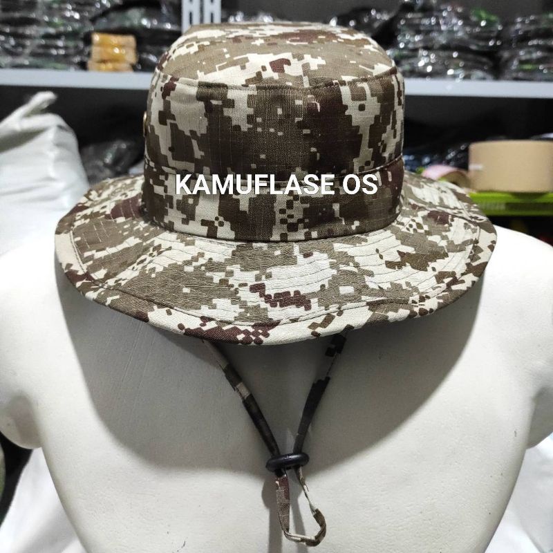 Topi rimba Loreng Gurun Desert Teluk