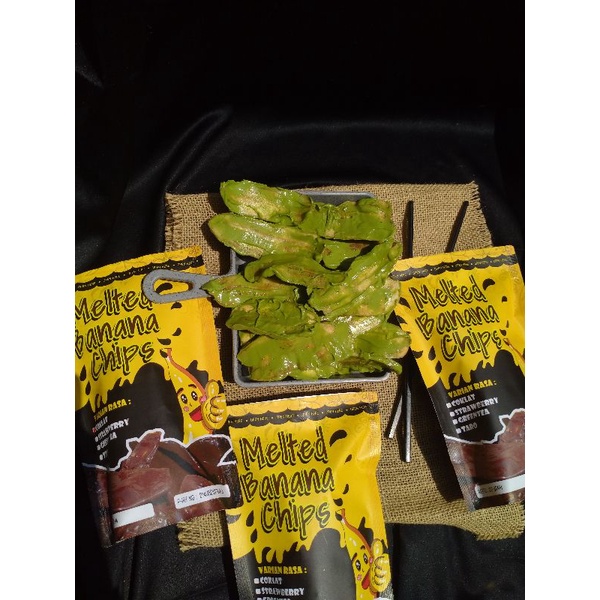 

Melted Banana chips rasa greentea