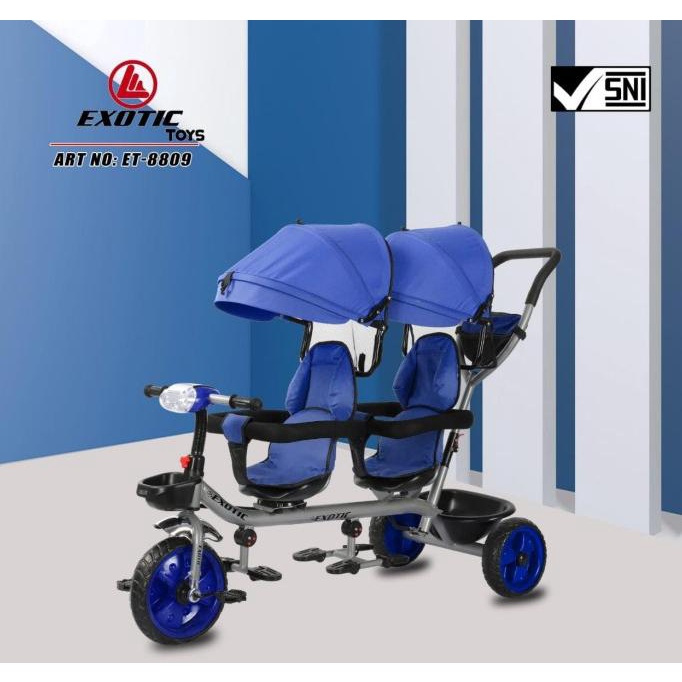 Sepeda Anak Roda 3 Exotic Kembar 8809 #Original