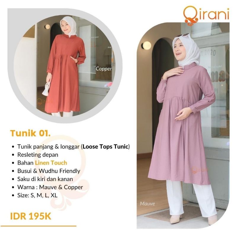 Tunik mini dress Tunik 01 qirani
