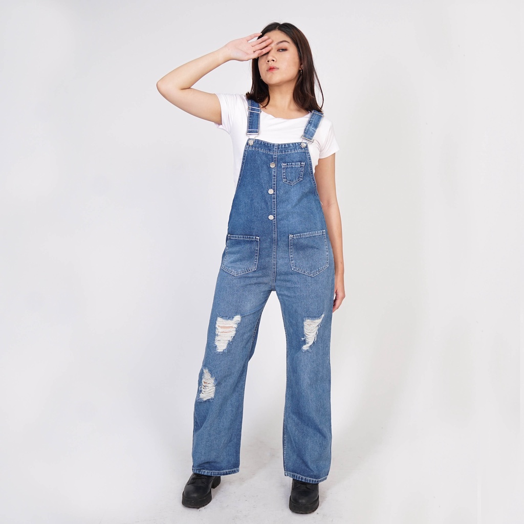 VIERLIN - Jumpsuit jeans 403