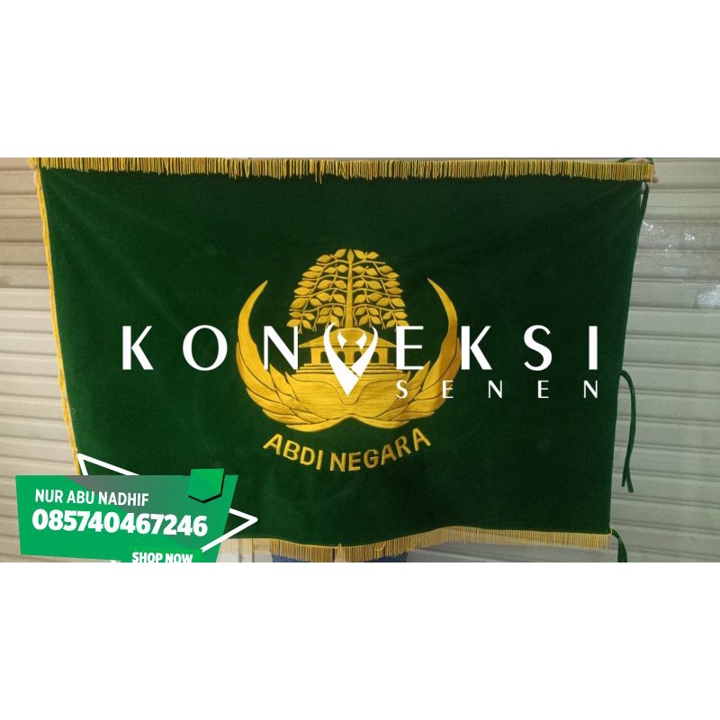 bendera pataka abdi negara uk 90 cm x 135 cm full bordir