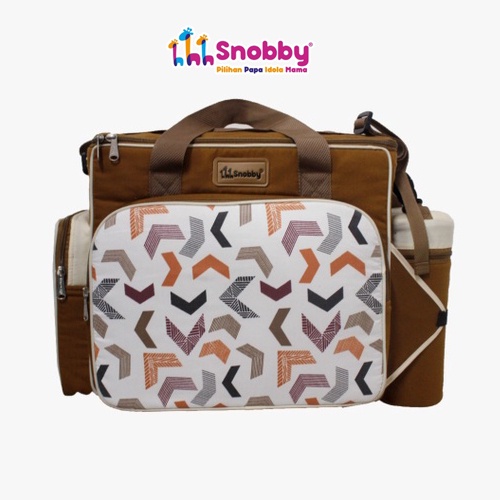 Snobby Tas Bayi Besar + Tas Botol Susu Artsy Series Saku Print - TPT5874