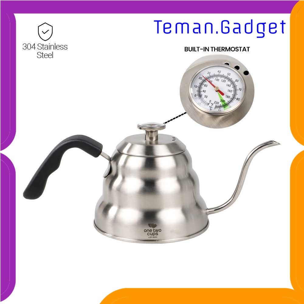 TG - DPR One Two Cups Coffee Maker Pot Drip Teko Kopi 960ml with Thermometer - LZP-8003