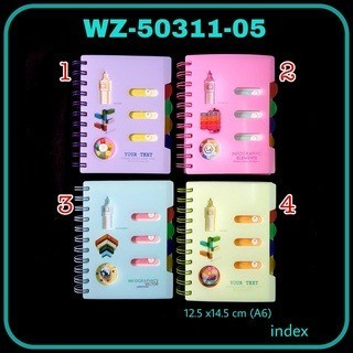 

PRO Notebook Spiral A6-90 Index / Buku Spiral - 50311 05