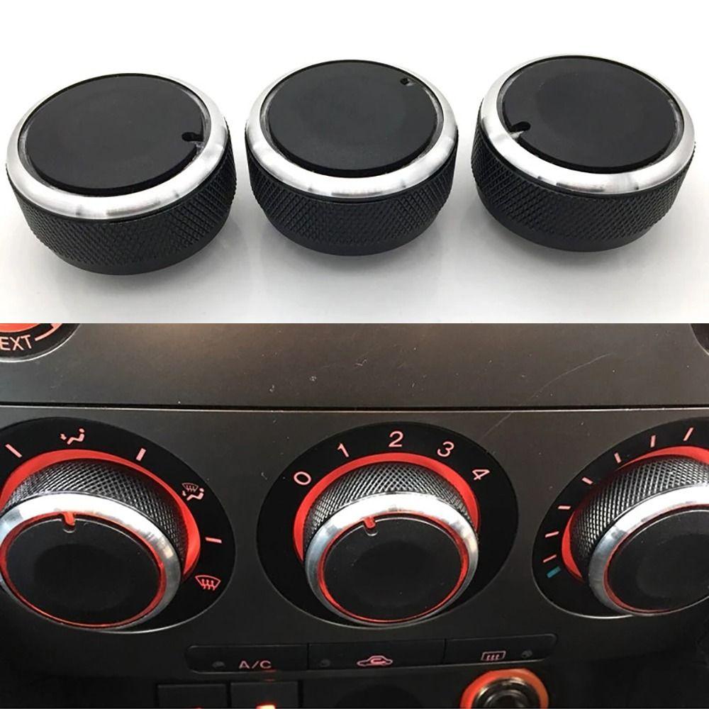 Populer 3pcs/set Knob Ac Otomatis Kontrol Suhu Baru Untuk Tombol Switch Mazda3
