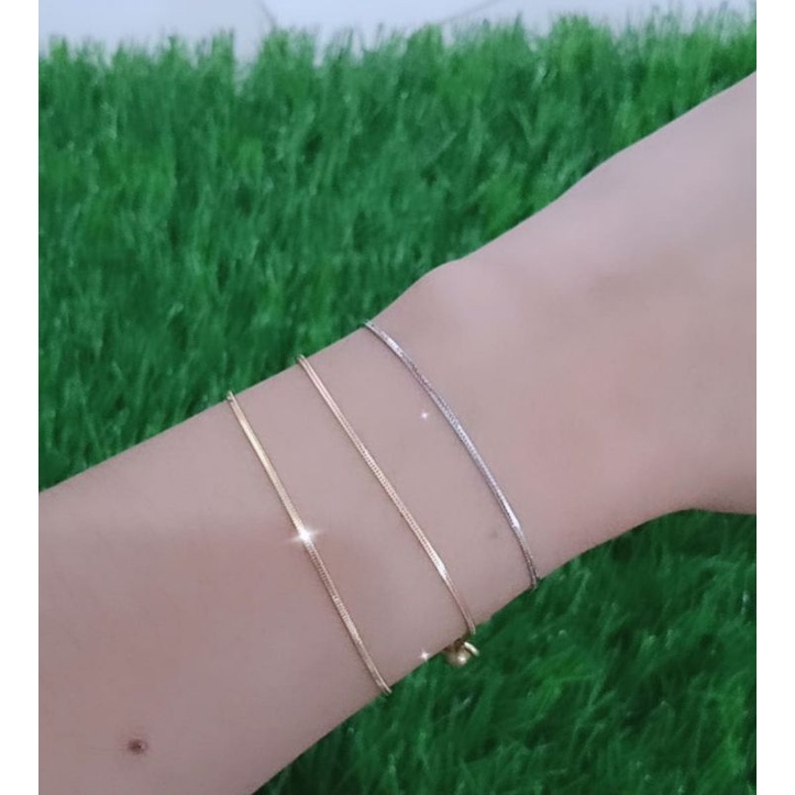 gelang perak asli lapis emas/gelang tangan kasandra 1bel 1love ukir/gelang tangan asli silver 925/gelang tangan fashion wanita