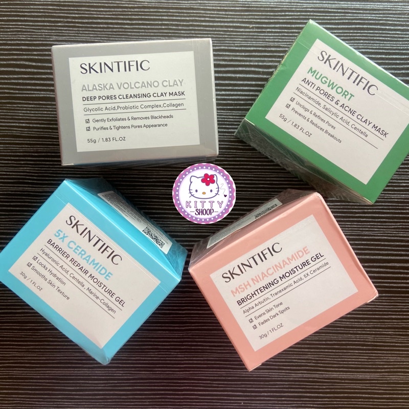 SKINTIFIC 5X Ceramide Barrier Repair Moisturizer Face Gel Moisturizer Untuk Wajah Kering Lembab 30G BPOM