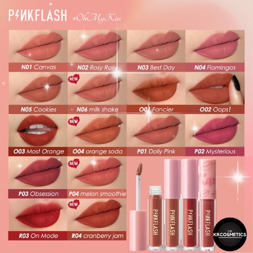 Pinkflash Melting Matte Lipcream pink flash Lip Matte