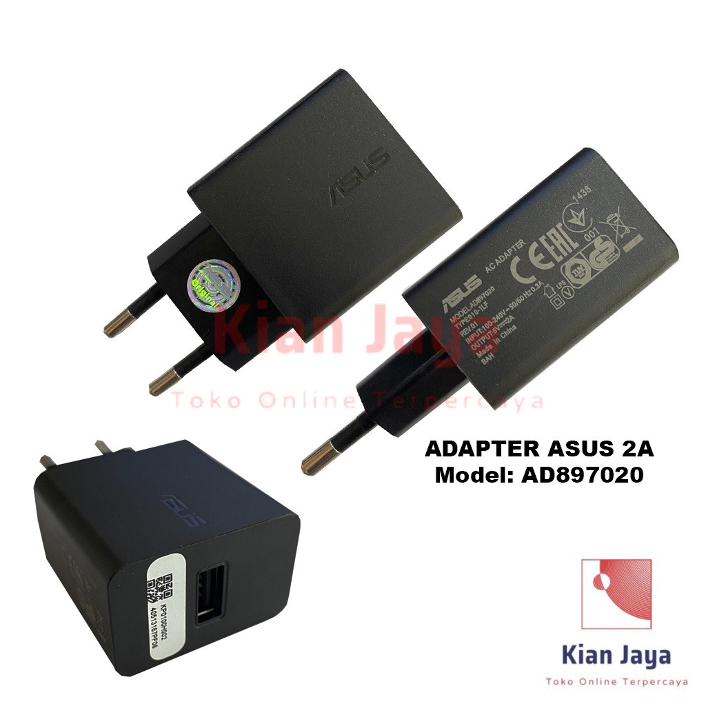 [Garansi 100% Ori] Travel Charger Asus 2A Micro USB Cable Casan Adaptor Adapter Charge Hp Ori